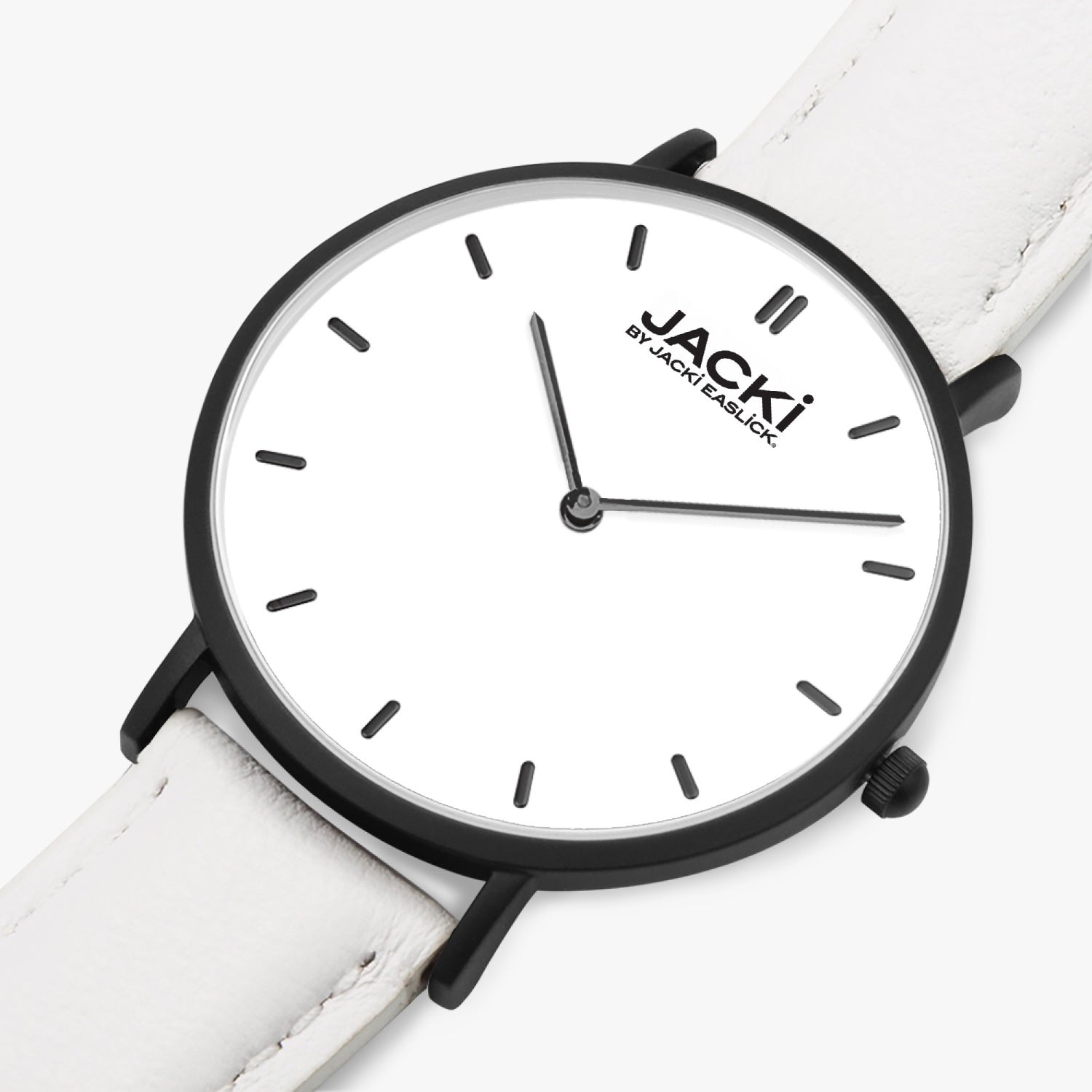 Jacki Easlick Ultra-Thin Leather Strap Quartz Watch