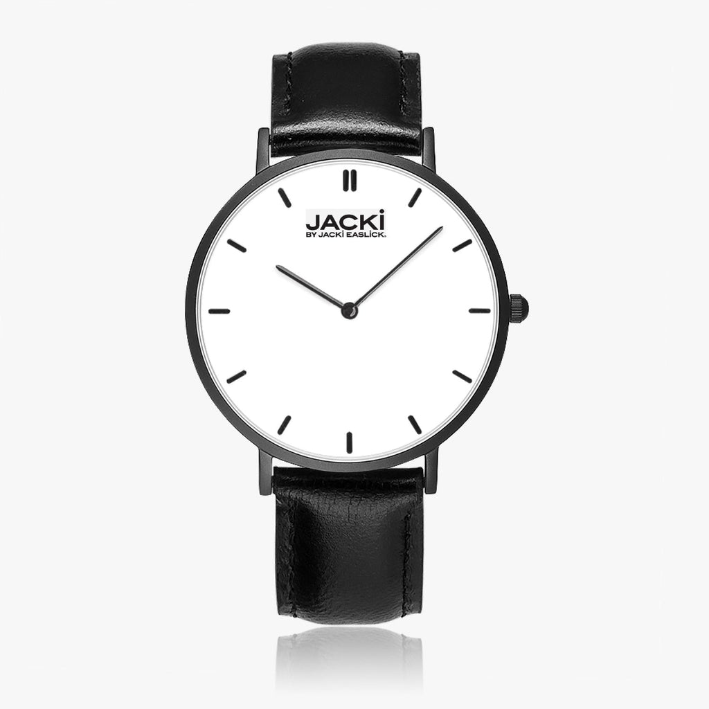 Jacki Easlick Ultra-Thin Leather Strap Quartz Watch